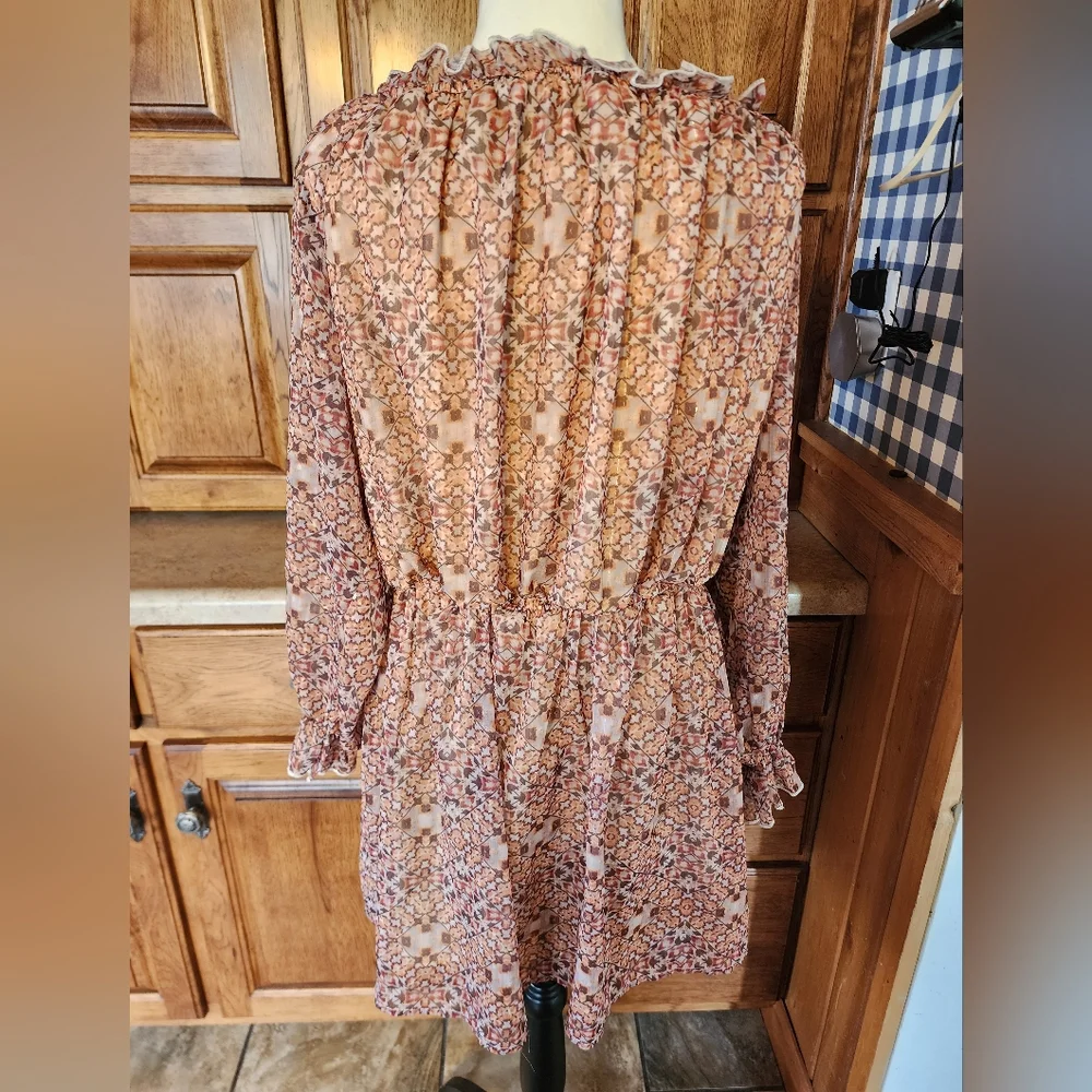 Pink Lily Humble and Kind off Shoulder Beige Mini Dress Size 2X - Picture 10 of 14